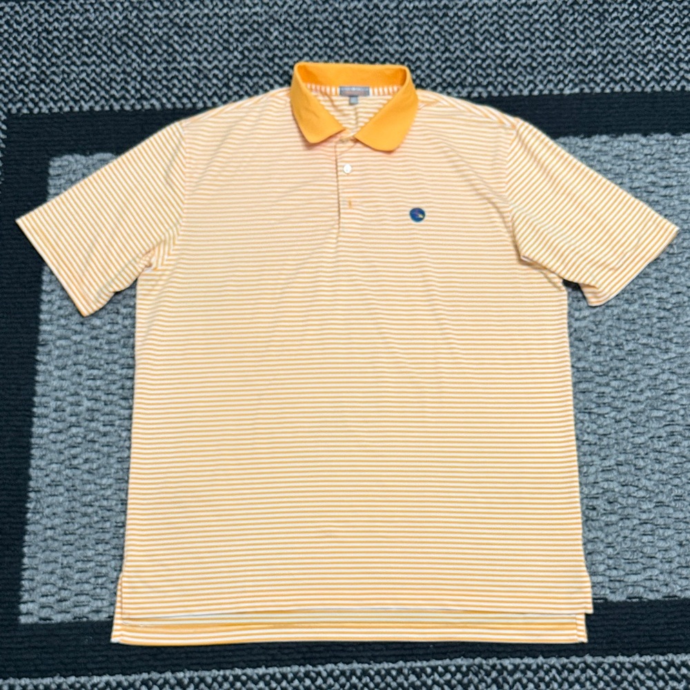 Peter Millar Summer Comfort Polo Men’s XL Performance Stripe Casual Golf Preppy
